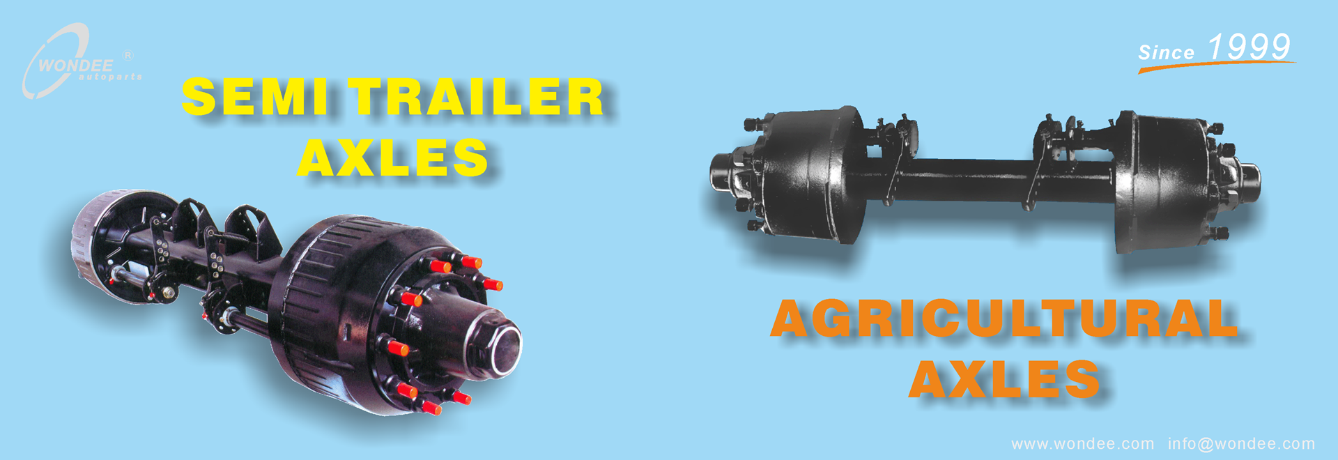 Wondee trailer axle