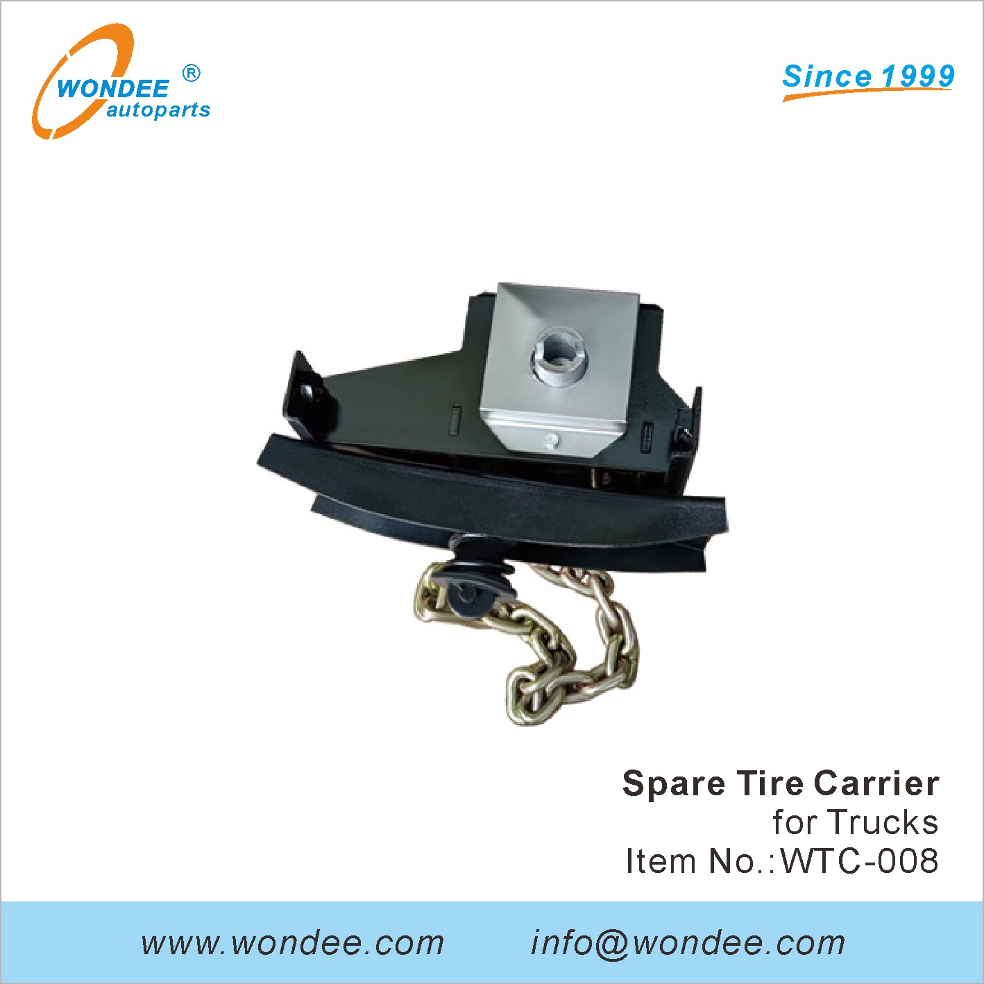 Carrier des pneus de secours Wondee (8)