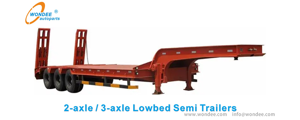 Wondee Lowbed semi-remorque