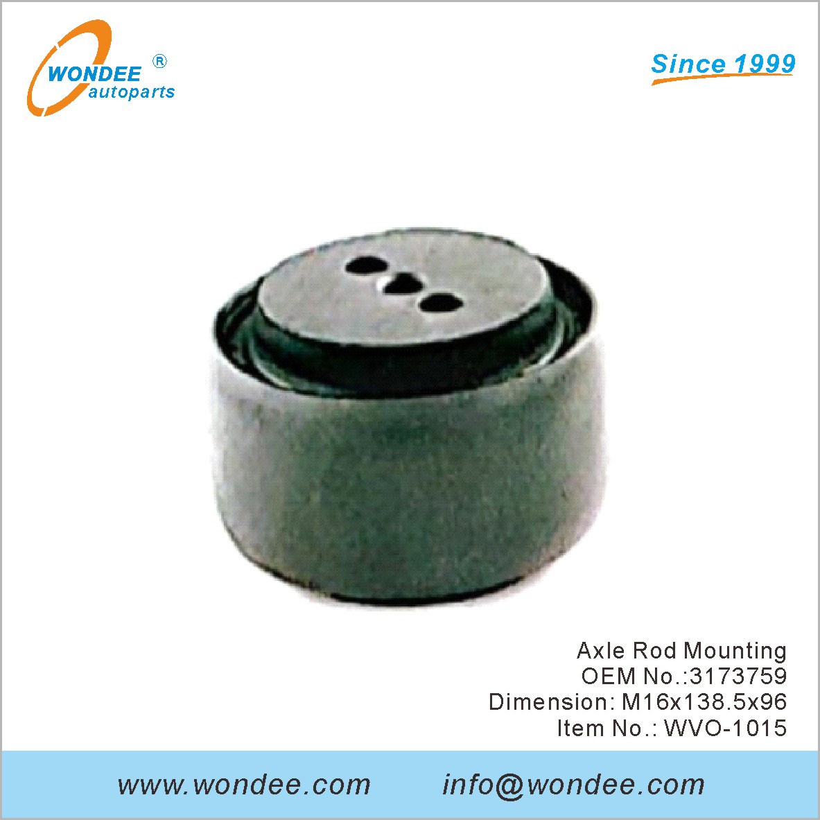 Montage des tiges d'essieu OEM 3173759 pour Volvo de Wondee