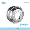 Jante en alliage d'aluminium de 8,25 x 22,5 pouces pour semi-remorques et pièces de camion à usage intensif