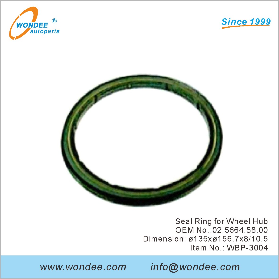 Anneau d'étanchéité pour Wheel Hub OEM 0256645800 pour BPW de Wondee