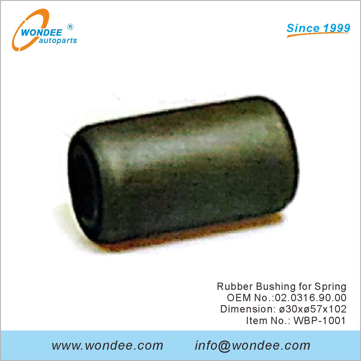 Suise en caoutchouc pour Spring OEM 0203169000 pour BPW de Wondee