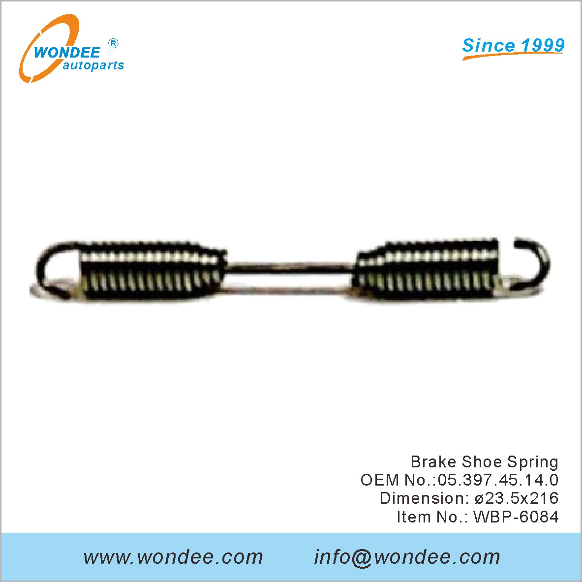 Frein Shoe Spring OEM 0539745140 pour BPW de Wondee