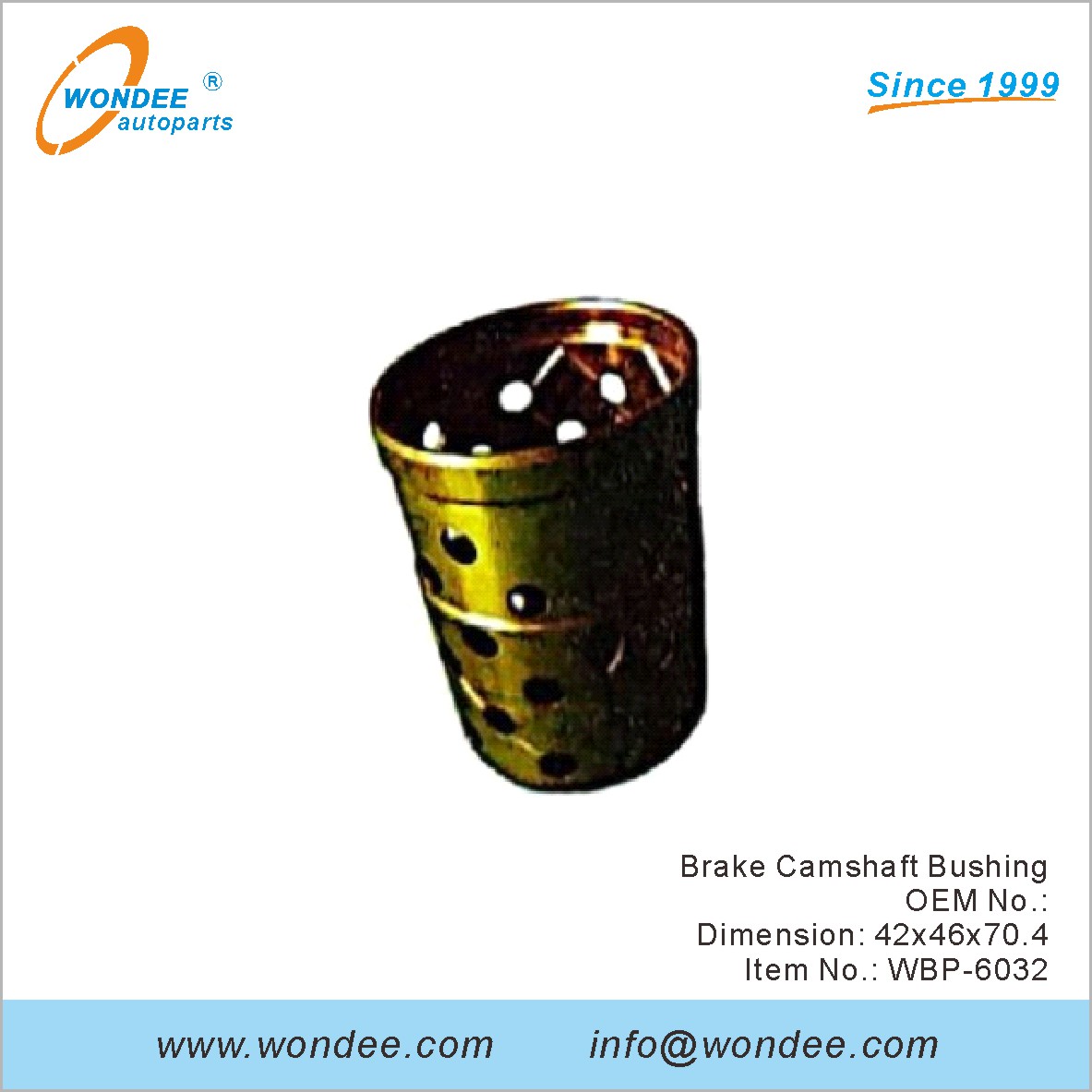 Frein Camarfing Bushing OEM pour BPW de Wondee