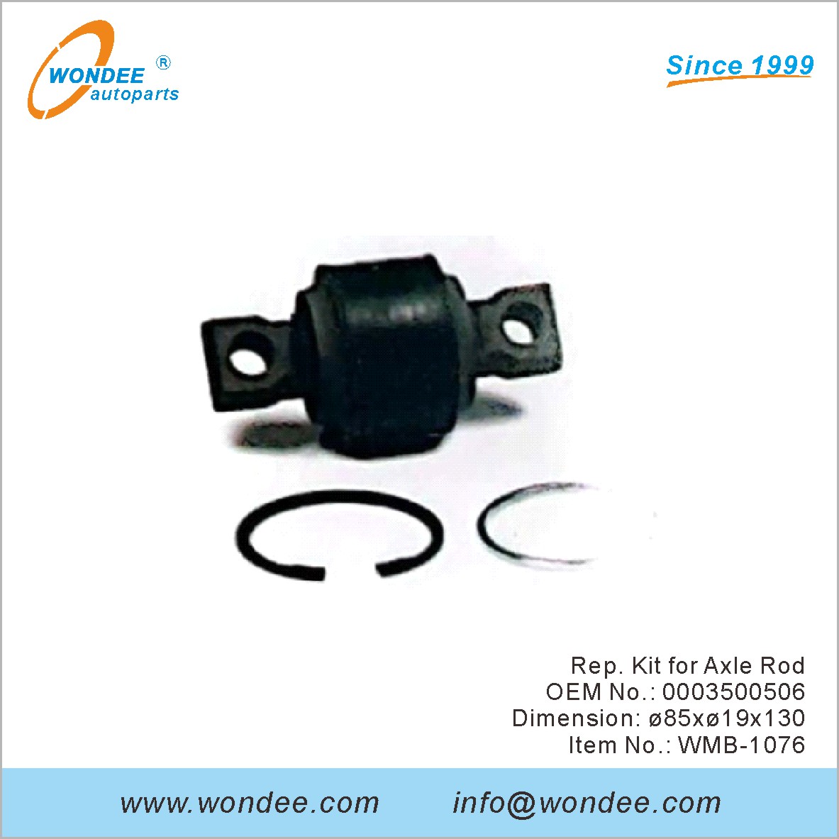 Kit de représentant pour la tige d'essieu OEM 0003500506 pour Benz de Wondee