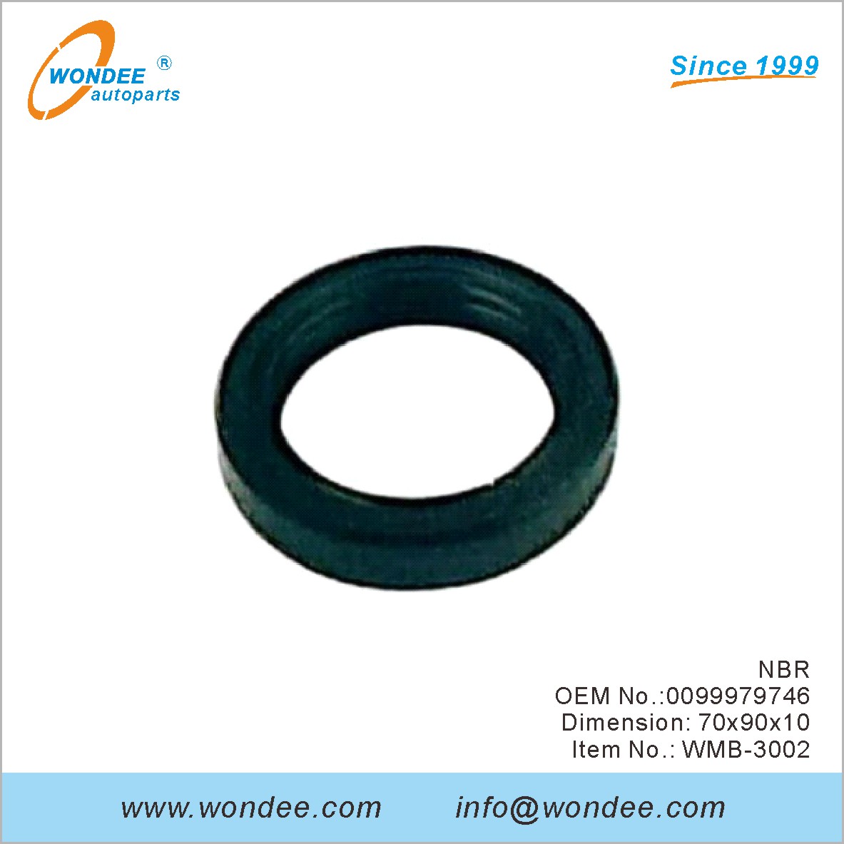 NBR OEM 0099979746 pour Benz de Wondee