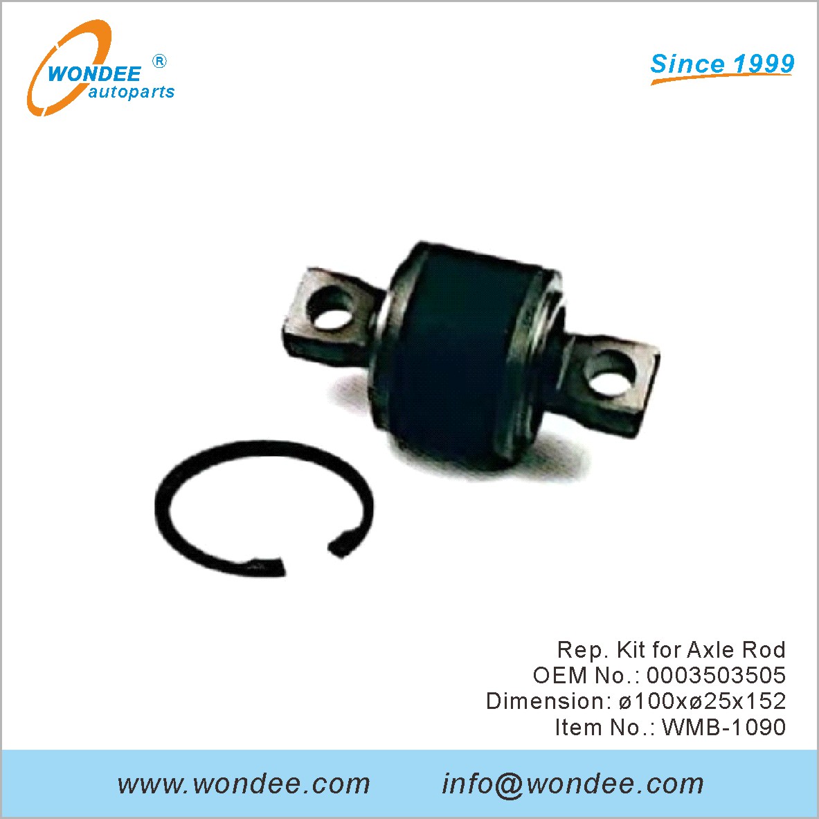 Kit de représentant pour la tige d'essieu OEM 0003503505 pour Benz de Wondee