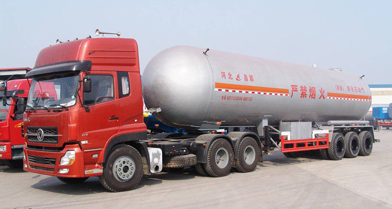 Semi-remorque de réservoir de carburant Wondee à 3 points de la Chine