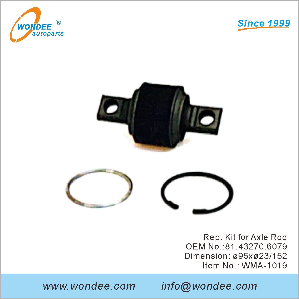 REP. Kit pour la tige d'essieu OEM 81.43270.6079 pour l'homme de Wondee