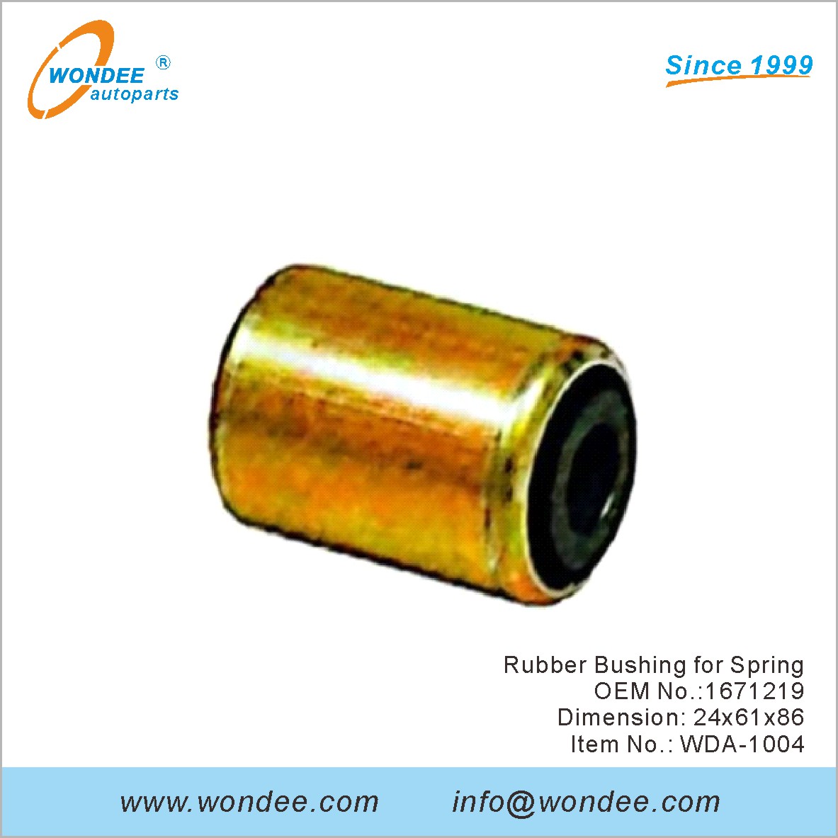 Suise en caoutchouc pour Spring OEM 1671219 pour DAF de Wondee
