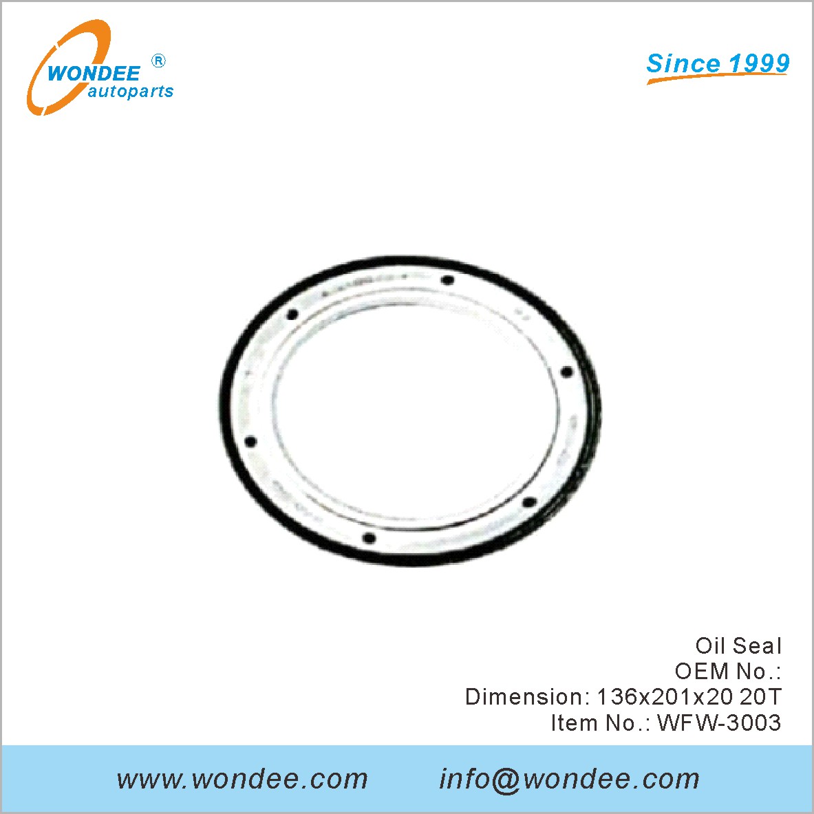 OEM du joint d'huile pour Fuwa de Wondee (3)