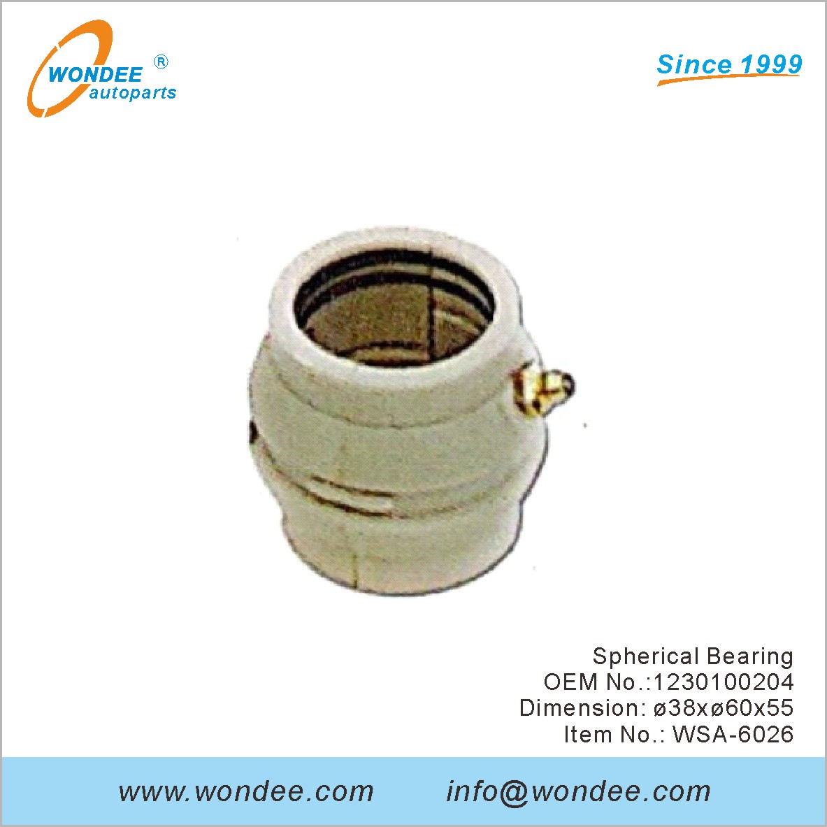 OEM de roulement sphérique 1230100204 pour SAF de Wondee