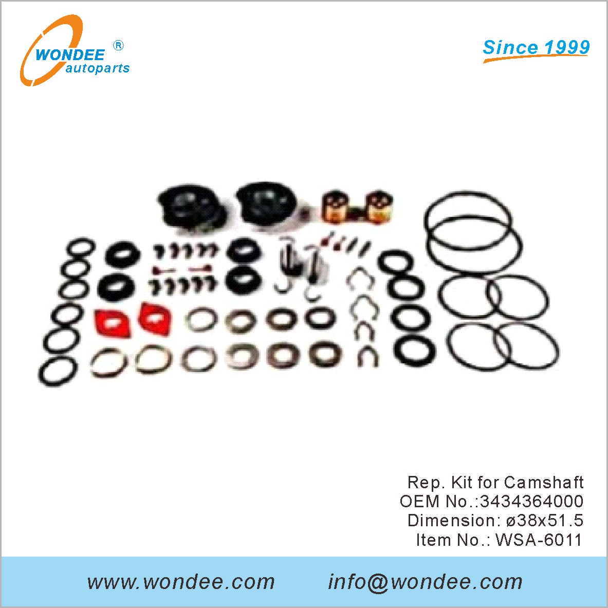 REP. Kit pour Camarfaft OEM 3434364000 pour SAF de Wondee