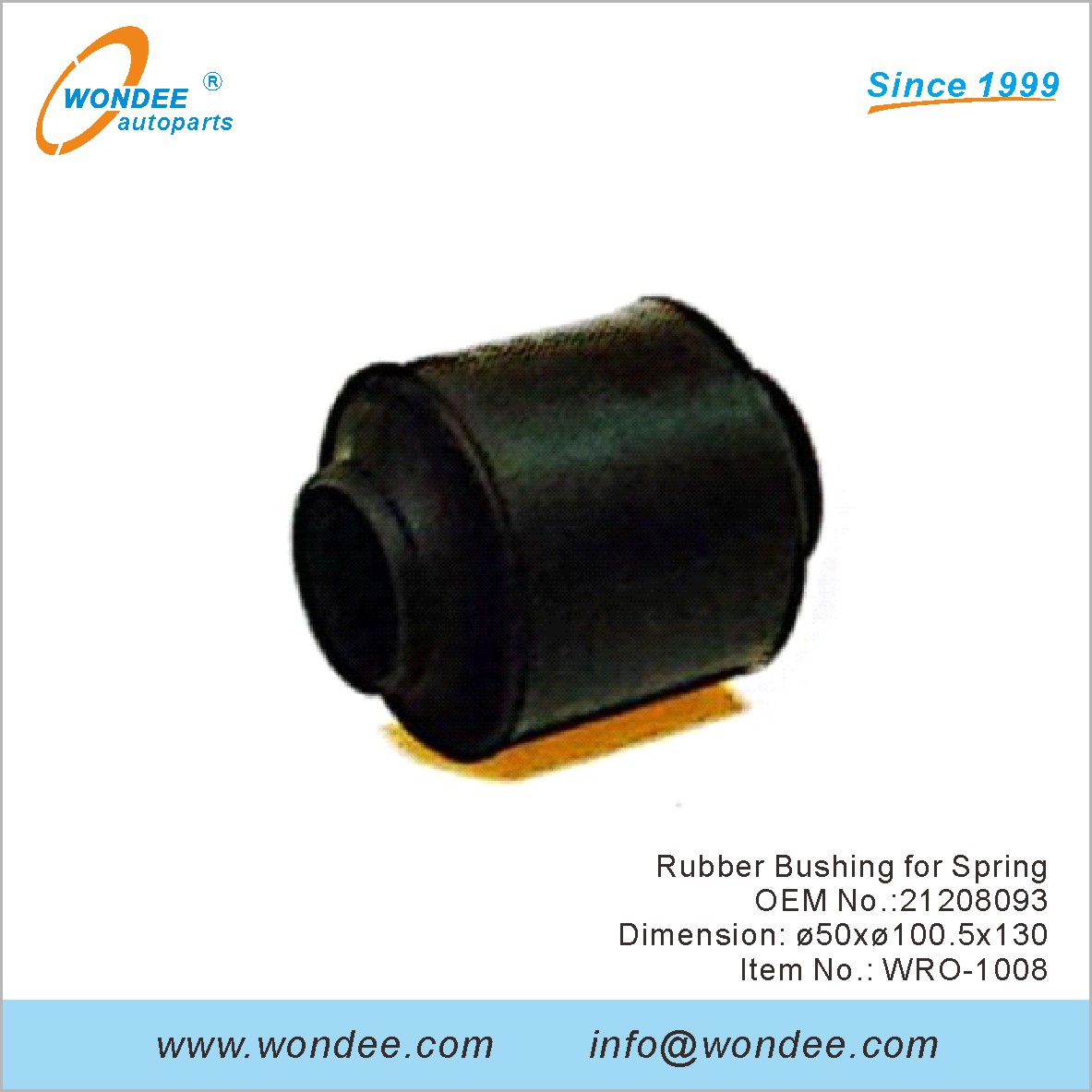 Suise en caoutchouc pour Spring OEM 21208093 pour ROR de Wondee