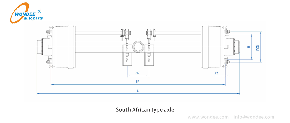 Wondee South African Type Axle3