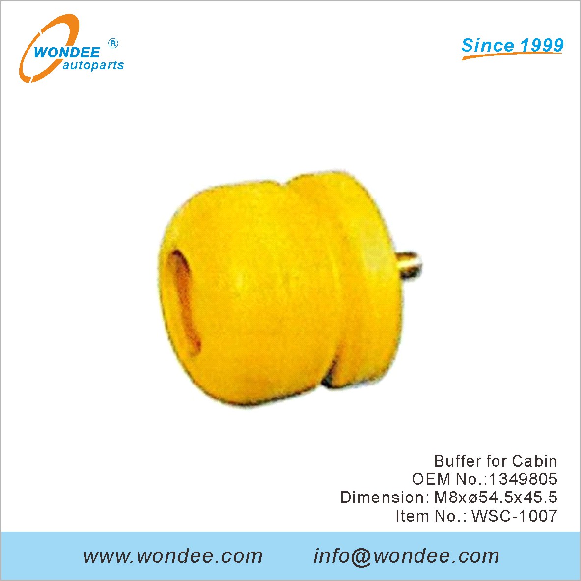 Tampon pour la cabine OEM 1349805 de Wondee