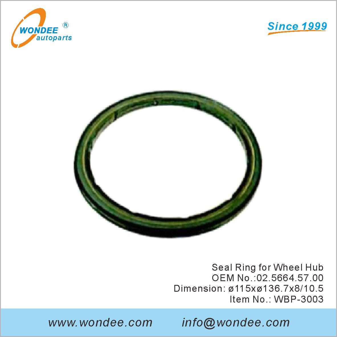 Anneau d'étanchéité pour Wheel Hub OEM 0256645700 pour BPW de Wondee