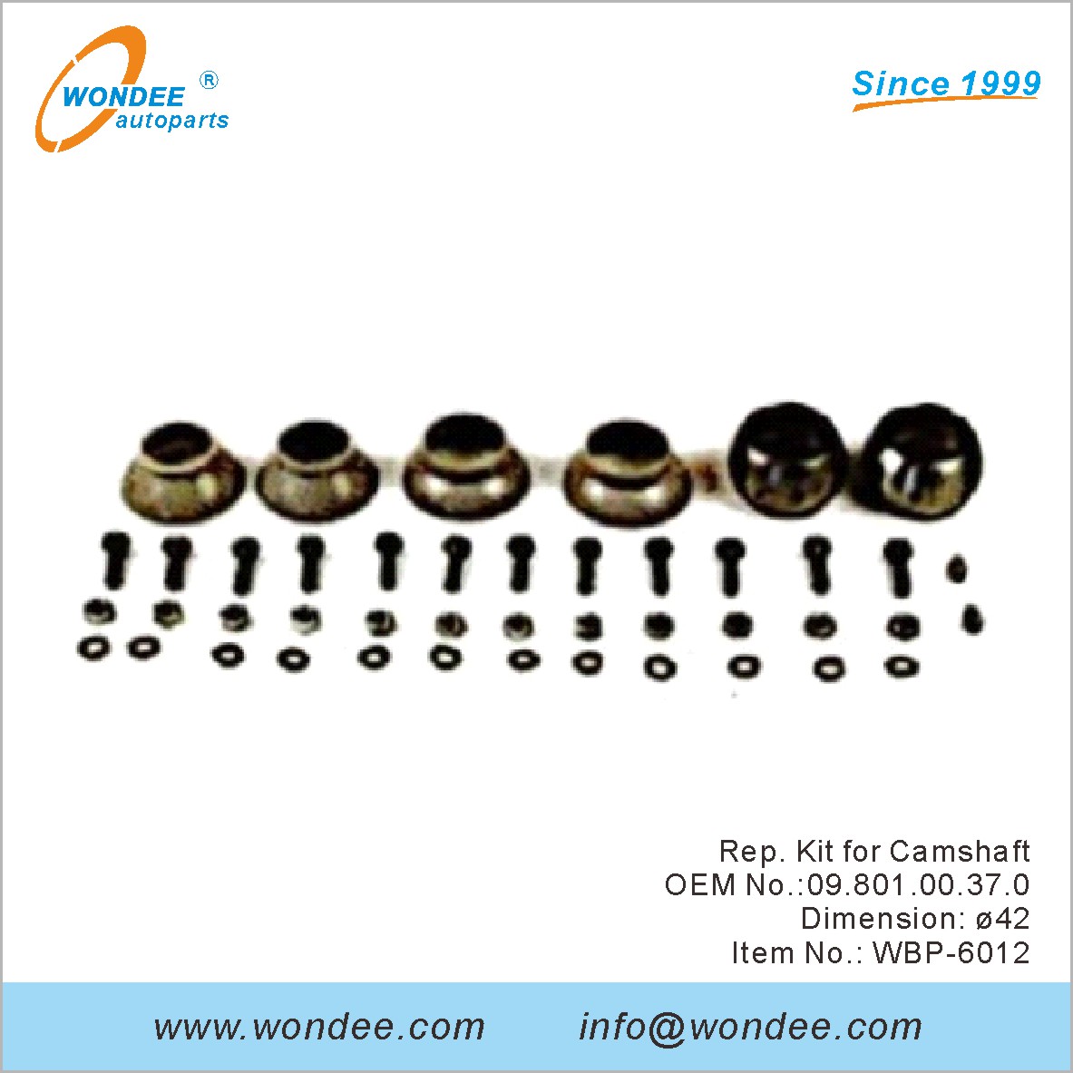 Kit de représentant pour Camarfaft OEM 0980100370 pour BPW de Wondee