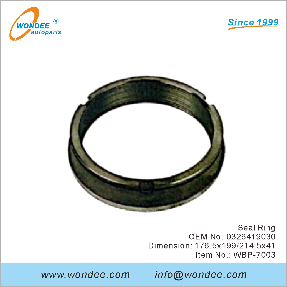Sceau anneau OEM 0326419030 pour BPW de Wondee