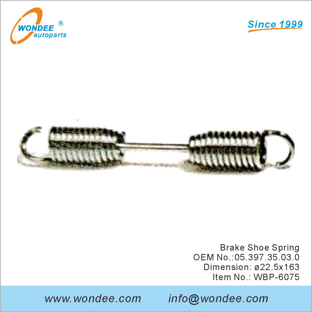 Frein Shoe Spring OEM 0539735030 pour BPW de Wondee