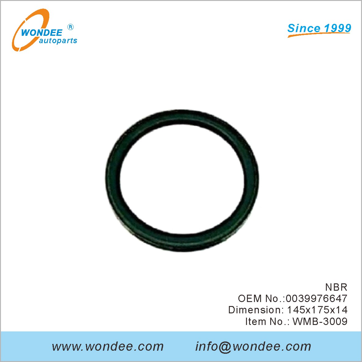 NBR OEM 0039976647 pour Benz de Wondee