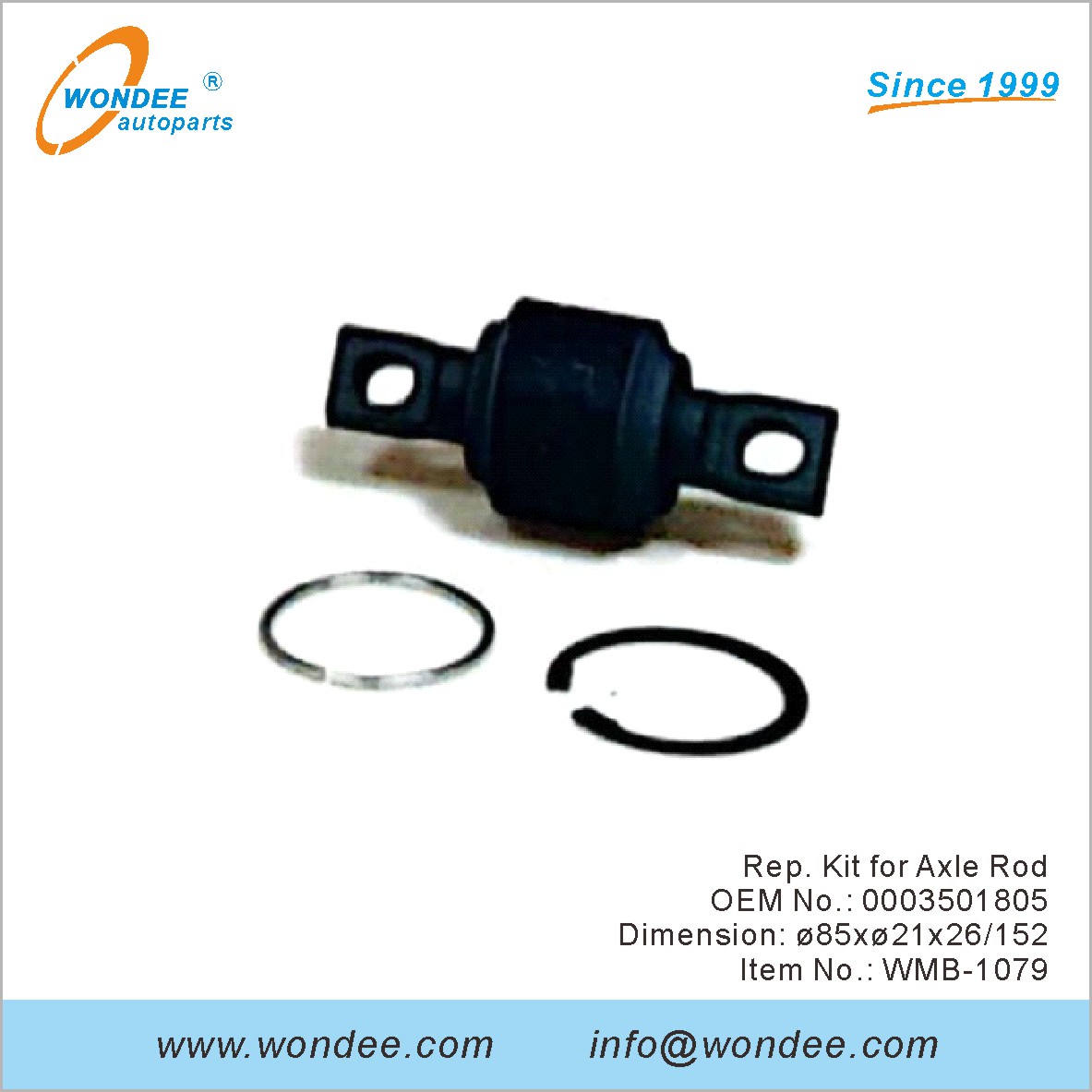 Kit de représentant pour la tige d'essieu OEM 0003501805 pour Benz de Wondee