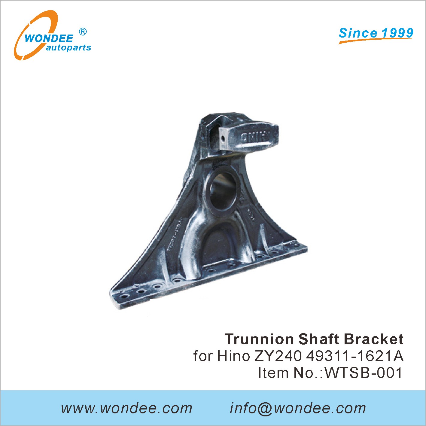 Bracket d'arbre Trunnion Wondee (1)