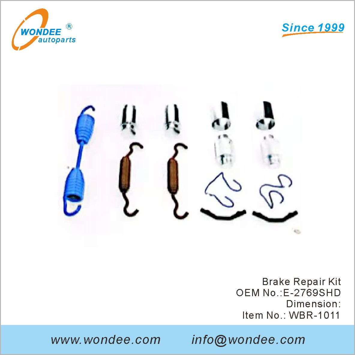 Kit de réparation de frein OEM E-2769SHD de Wondee