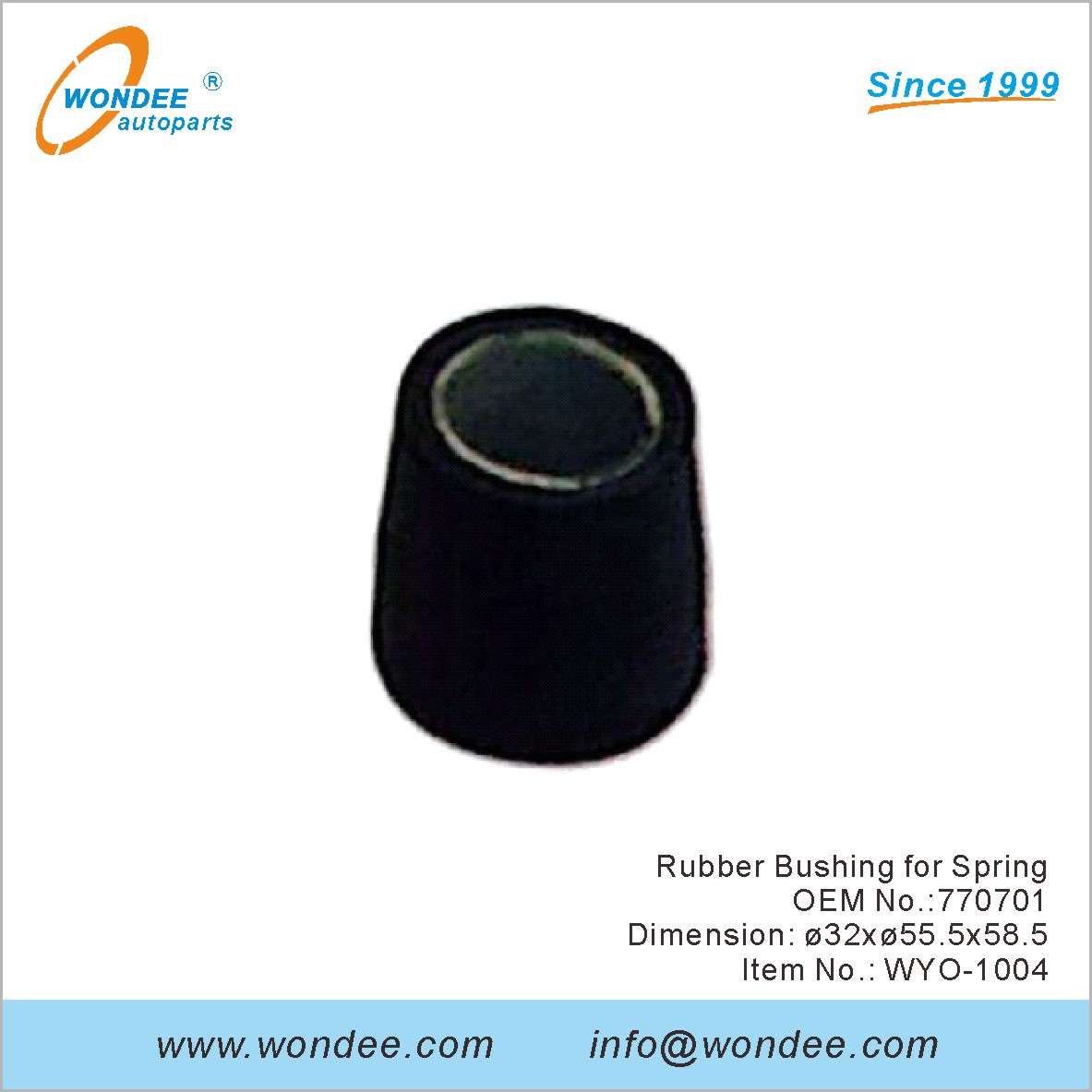 Suise en caoutchouc pour Spring OEM 770701 pour Volvo de Wondee
