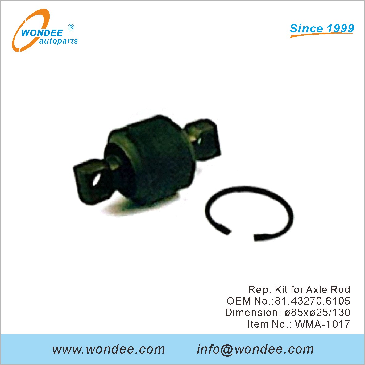 REP. Kit pour la tige d'essieu OEM 81.43270.6105 pour l'homme de Wondee
