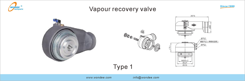 Valve de récupération de vapeur de Wondee Autoparts (6)
