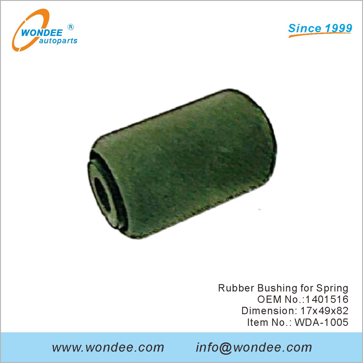 Suise en caoutchouc pour Spring OEM 1401516 pour DAF de Wondee