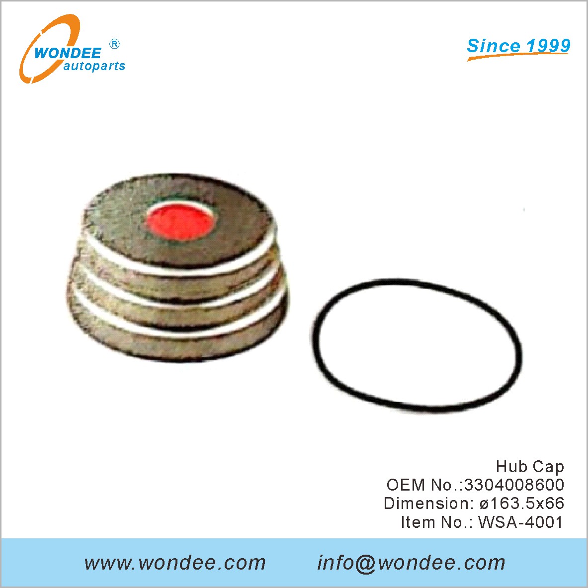 Hub Cap OEM 3304008600 pour SAF de Wondee