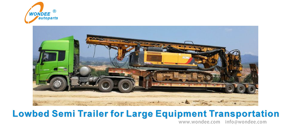 Transport de semi-remorque Wondee Lowbed (2)