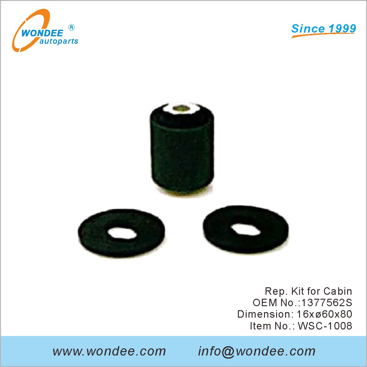 Kit de représentant pour la cabine OEM 1377562S de Wondee