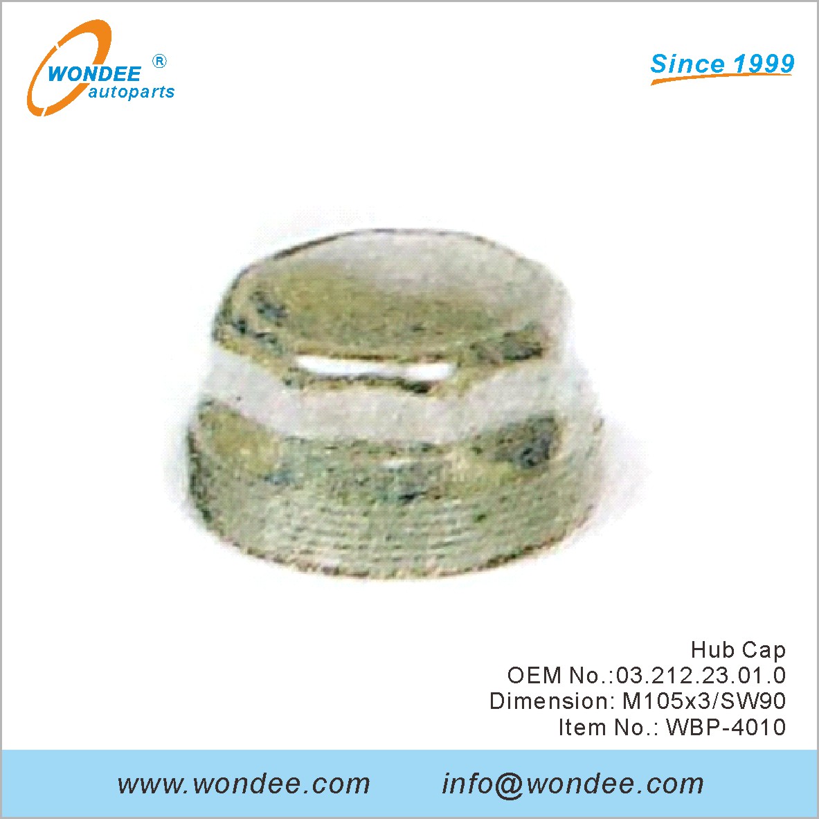 Hub Cap OEM 0321223010 pour BPW de Wondee