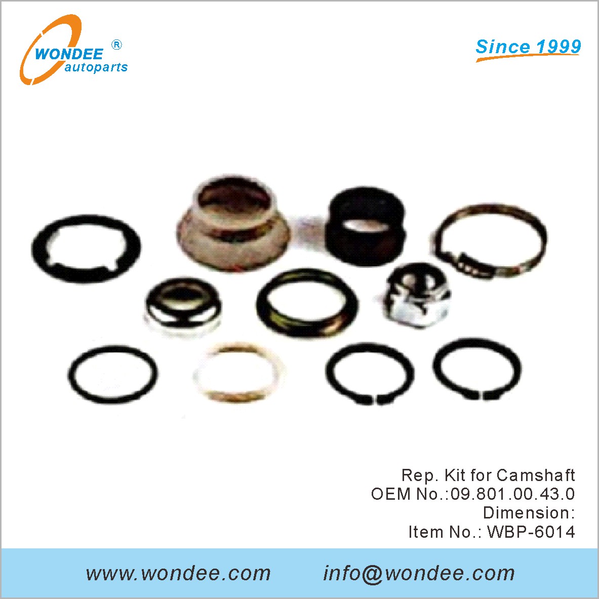 Kit de représentant pour Camarfaf OEM 0980100430 pour BPW de Wondee