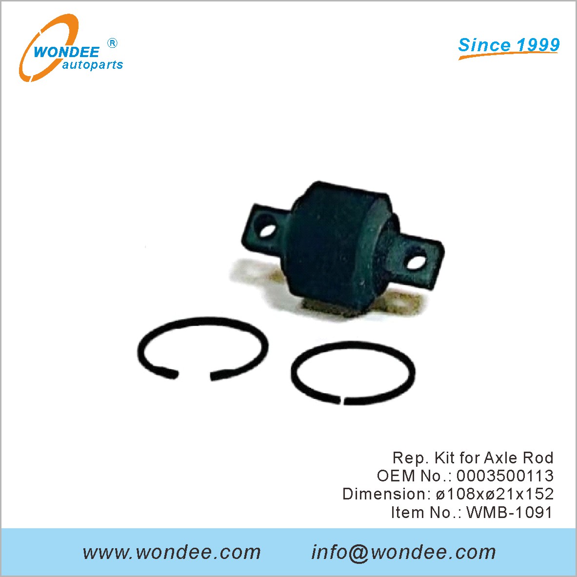 Kit de représentant pour la tige d'essieu OEM 0003500113 pour Benz de Wondee