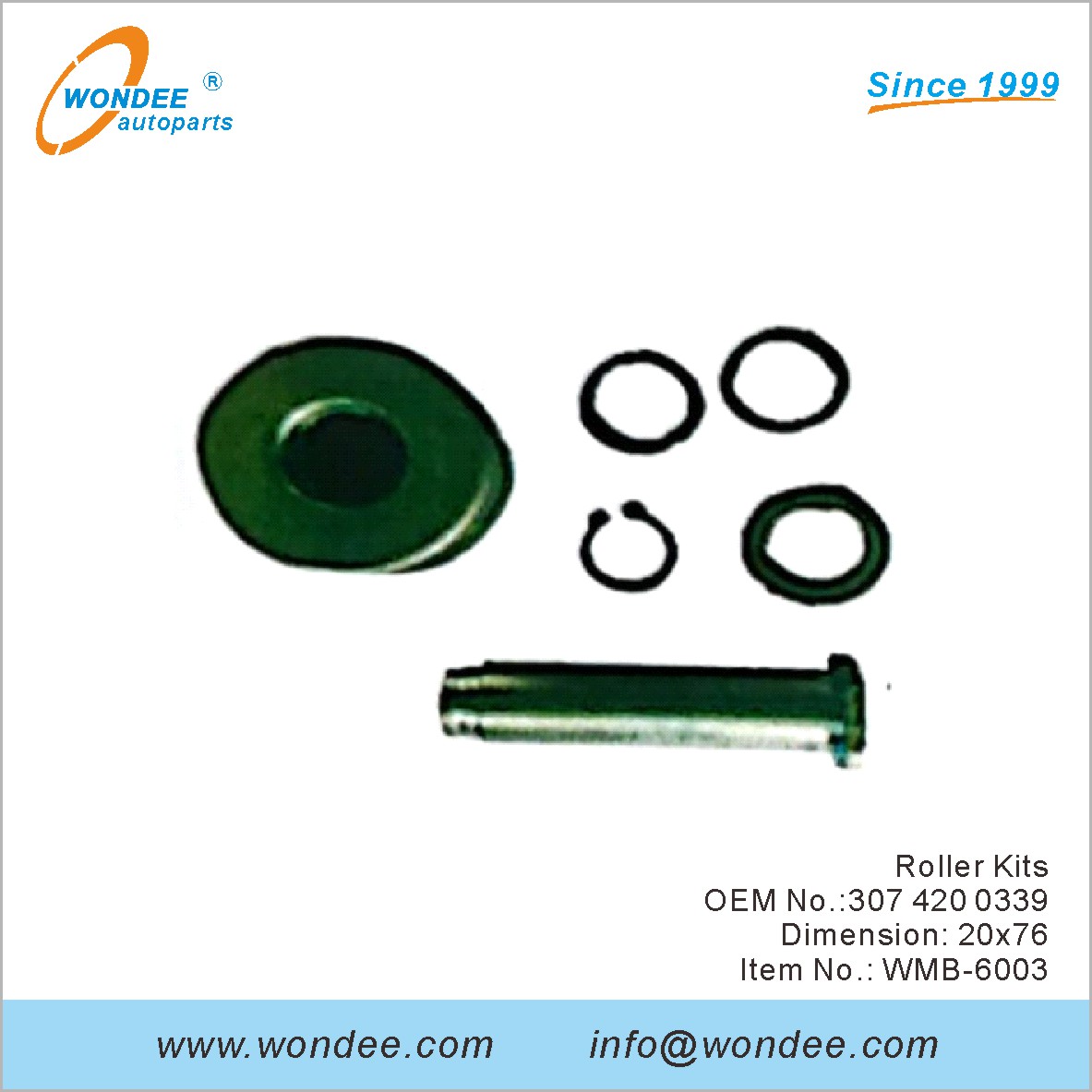 Kits à rouleaux OEM 3074200339 pour Benz de Wondee