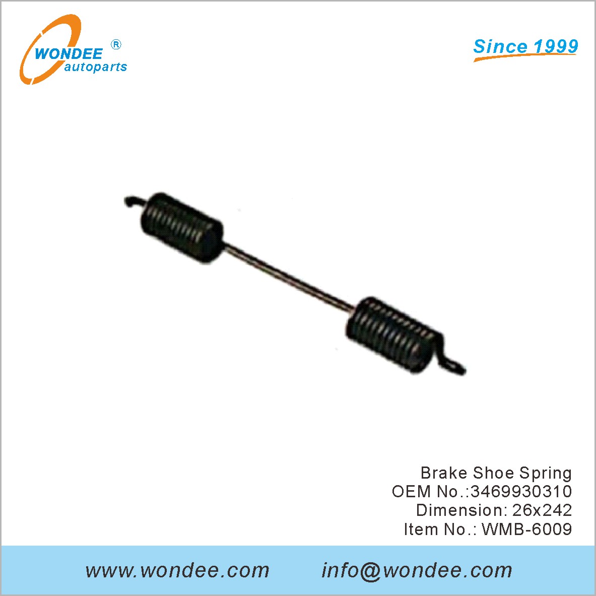 Frein Shoe Spring OEM 3469930310 pour Benz de Wondee