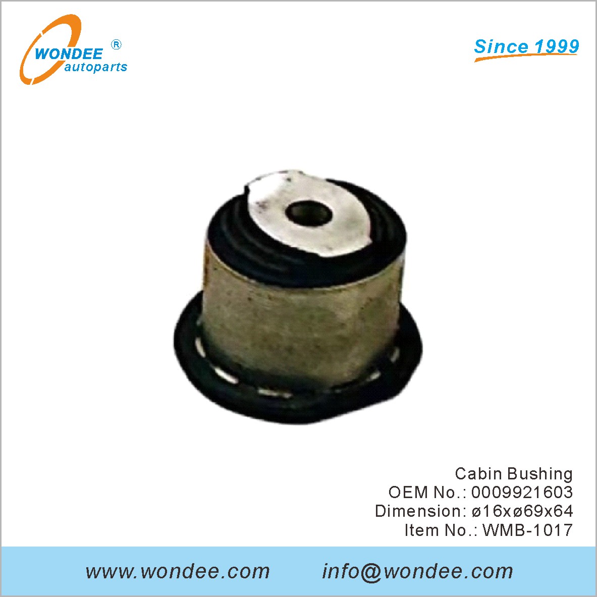 Cabin Bushing OEM 0009921603 pour Benz de Wondee