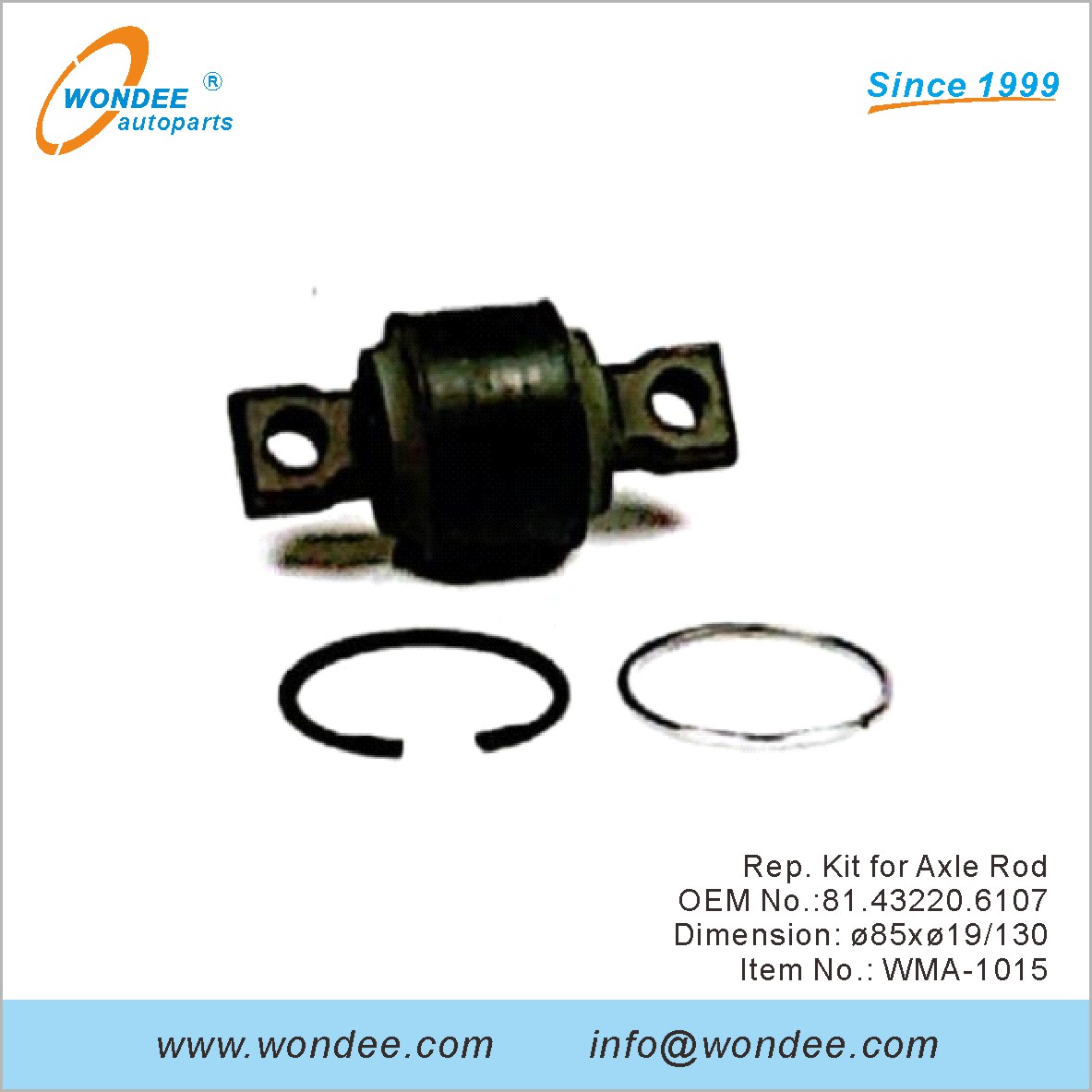 REP. Kit pour la tige d'essieu OEM 81.43220.6107 pour l'homme de Wondee