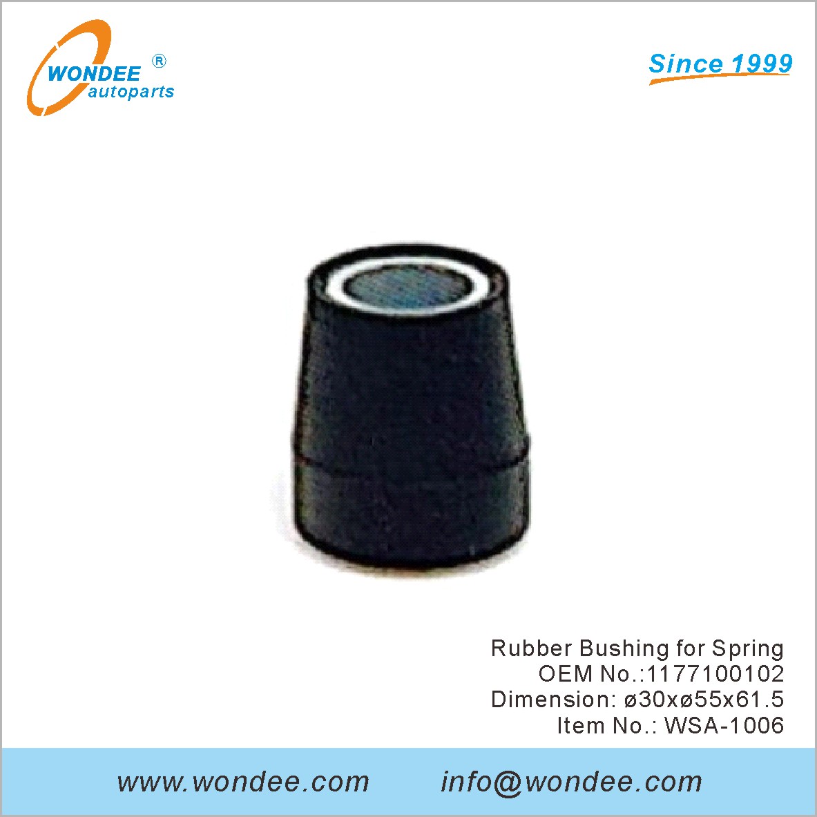 Suise en caoutchouc pour Spring OEM 1177100102 pour SAF de Wondee