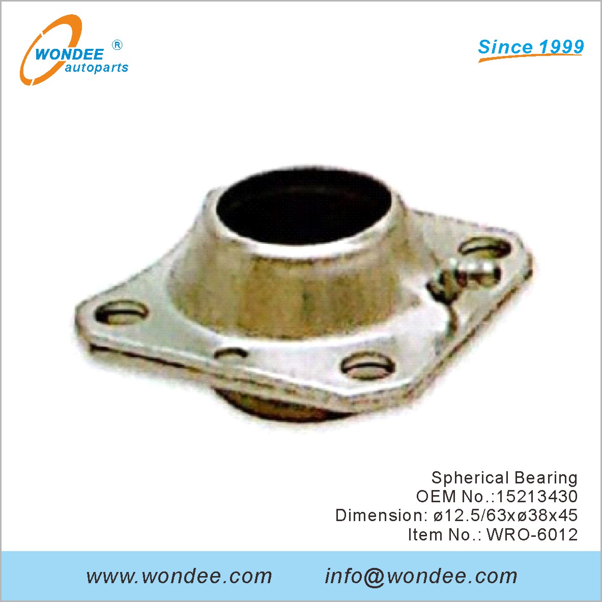 OEM de roulement sphérique 15213430 pour ROR de Wondee