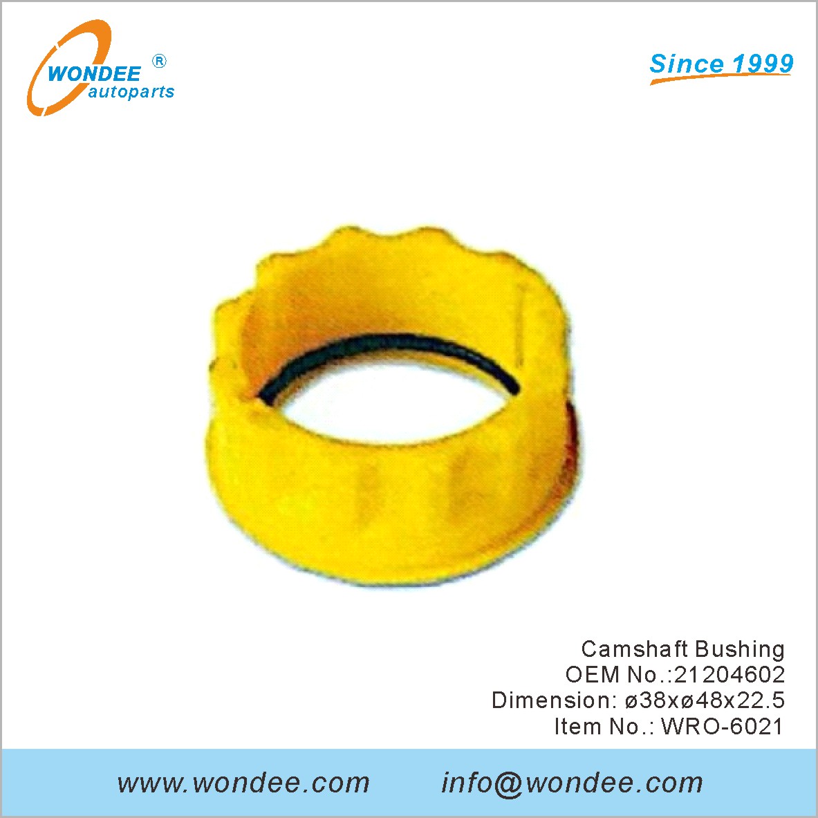 Camarfle Bushing OEM 21204602 pour ROR de Wondee