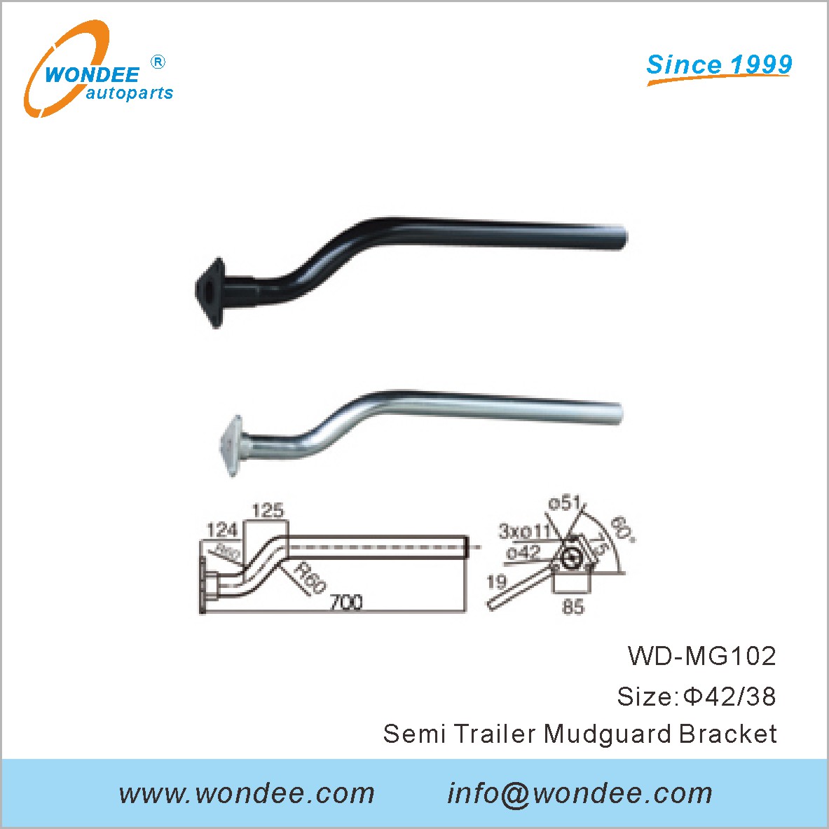 Bracket de garde-boue de Wondee Autoparts (2)