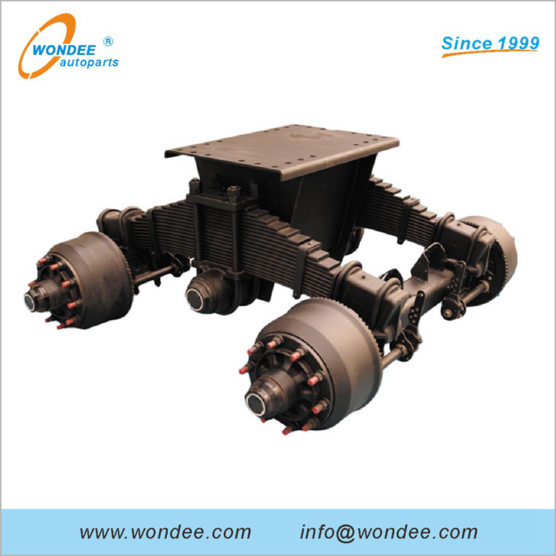 24T 28T 32T 36T Allemagne Suspension de bogie à tambour pour semi-remorques et camions