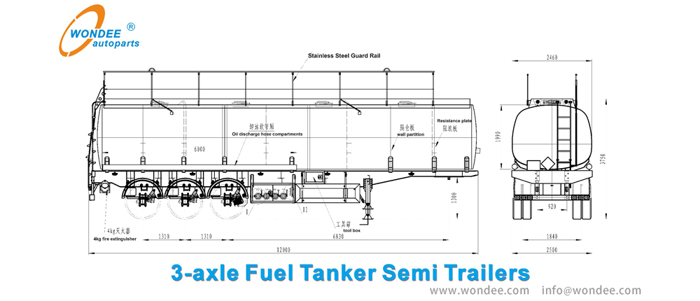 Wondee Fuel Tanker semi-remorque (3)