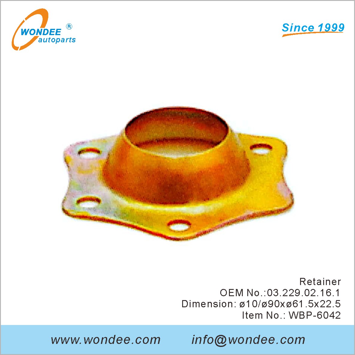 RETOUR OEM 0322902161 pour BPW de Wondee